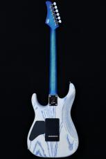 T's DST-Pro24 Burl Maple Birds Eye Maple Neck ~ Centura Blue / Trans White ~ #033426_3