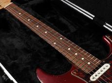 XOTiC XSC-2 Ash/Rose Heavy Aged ~Dark Candy Apple Red Over 3-Tone Sunburst~_9