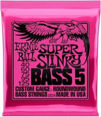 ERNIE BALL NICKEL WOUND 5-Strings SUPER SLINKY #2824【40-125/エレキベース弦/5弦用】