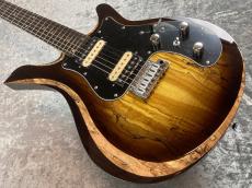 Astrum Guitars Aries HH Piezo Spalted -Sunburst-_3