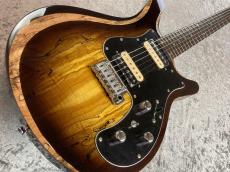 Astrum Guitars Aries HH Piezo Spalted -Sunburst-_4