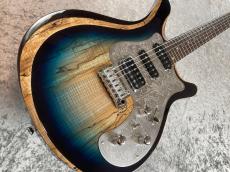Astrum Guitars Aries Metal SSH Piezo -Natural to Blue Burst-_3