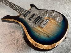 Astrum Guitars Aries Metal SSH Piezo -Natural to Blue Burst-_4