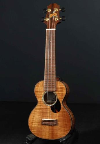 Water Road Soprano Ukulele (Hibiscus Orange) Hawaiian Koa