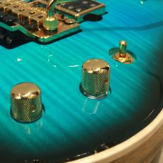 Valenti Guitars Callisto Carved, Blue Burst_8