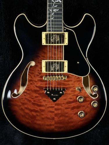 Ibanez Artcore Expressionist AS93QMSP -DBS (Dark Brown Sunburst)-【3.49kg】