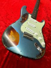 Fender Custom Shop 1961 Stratocaster Super Heavy Relic -Aged Lake Placid Blue over 3-Color Sunburst- #CZ591051 ≒3.44kg_2