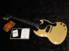 Gibson Custom Shop Murphy Lab 1963 SG Junior Lightning Bar Ultra Light Aged PSL : TV Yellow_3