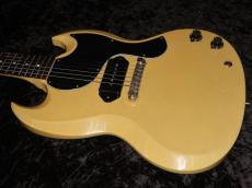 Gibson Custom Shop Murphy Lab 1963 SG Junior Lightning Bar Ultra Light Aged PSL : TV Yellow_4