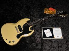 Gibson Custom Shop Murphy Lab 1963 SG Junior Lightning Bar Ultra Light Aged PSL : TV Yellow_6