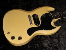 Gibson Custom Shop Murphy Lab 1963 SG Junior Lightning Bar Ultra Light Aged PSL : TV Yellow_7