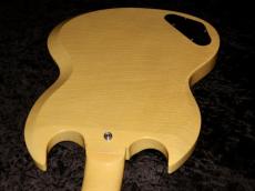 Gibson Custom Shop Murphy Lab 1963 SG Junior Lightning Bar Ultra Light Aged PSL : TV Yellow_9