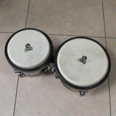 LP LPA601 LP Aspire Wood Bongos Black Hardware Red Wood Finish_3