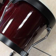 LP LPA601 LP Aspire Wood Bongos Black Hardware Red Wood Finish_5