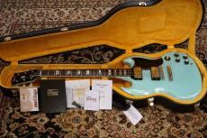 Gibson Custom Shop Limited Run 1961 SG Standard Reissue "Fat Neck" Gloss Kerry Green s/n 202871_6