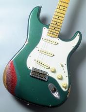 Fender Custom Shop Limited Edition Fat '64 Stratocaster Relic -Aged Sherwood Green Metallic over Red Sparkle-