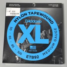 D'addario 【NYLON TAPEWOUND】ETB92 50-105 ロングスケール