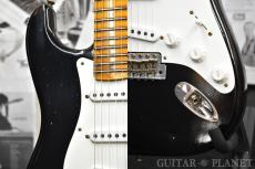 Fender Custom Shop ~Winter NAMM Show LIMITED EDITION #136~ 1955 Stratocaster Journeyman Relic -Black-_7