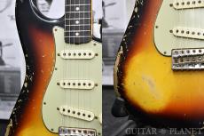 Fender Custom Shop ~Winter NAMM Show LIMITED EDITION #142~ 1962 Stratocaster Heavy Relic -Aged 3 Color Sunburst-_8