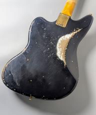 Fender Custom Shop 【当店特注品!】1962 Jaguar Heavy Relic / Black Over Olympic White W/Gold Parts [3.96kg]_6