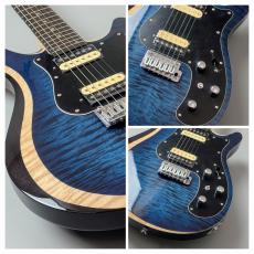 Astrum Guitars Aries HH Piezo  Flame Blue Burst 【3.64kg】_3
