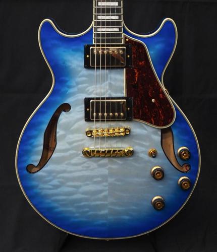 Ibanez AM93QM Jet Blue Burst