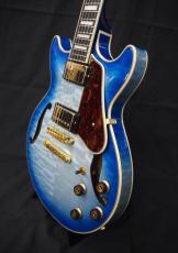 Ibanez AM93QM Jet Blue Burst_7