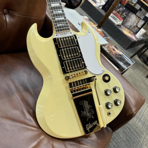 Gibson 【白いSG】1963 Les Paul SG Custom Reissue w/ Maestro Vibrola VOS Classic White #600893 [4.41kg]