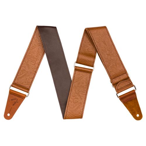 Fender Tooled Leather Guitar Strap 2" Brown レザーストラップ