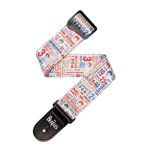 D'addario 50BTL14 ストラップ THE BEATLES 1964 Tour Ticket Stubs Multi-Color