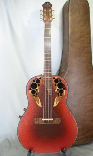 Ovation Super Adamas 1687-2 / Blue・Deep Bowl・Non Cutaway・Adamas Epaulet・Under Finish Clear guard・Graphite Top・Lyrachord Back・Wood knob・Stereo out 【With Original Braun Hard Case】 1979年製