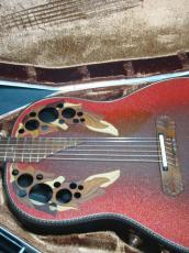 Ovation Super Adamas 1687-2 / Blue・Deep Bowl・Non Cutaway・Adamas Epaulet・Under Finish Clear guard・Graphite Top・Lyrachord Back・Wood knob・Stereo out 【With Original Braun Hard Case】 1979年製_11