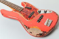 Fender Custom Shop MBS 1960 Jazz Bass Heavy Relic by Austin MacNutt Aged Fiesta Red over 3Color Sunburst【4.10kg】_3