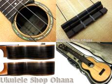 本郷道太 Hongoh Ukulele [soprano 390s] ソプラノロングネック シトカスプルース/インディアンローズウッド #155_4