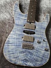 T's Custom Order DST-Pro24 HSH 5A Exotic Maple Top/H.Mahogany Faded Denim #033279 【選定激杢トップ】
