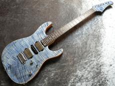 T's Custom Order DST-Pro24 HSH 5A Exotic Maple Top/H.Mahogany Faded Denim #033279 【選定激杢トップ】_2