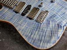 T's Custom Order DST-Pro24 HSH 5A Exotic Maple Top/H.Mahogany Faded Denim #033279 【選定激杢トップ】_4