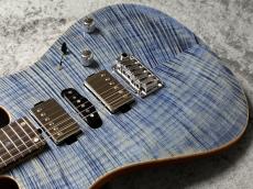T's Custom Order DST-Pro24 HSH 5A Exotic Maple Top/H.Mahogany Faded Denim #033279 【選定激杢トップ】_6