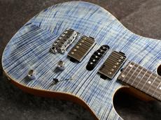 T's Custom Order DST-Pro24 HSH 5A Exotic Maple Top/H.Mahogany Faded Denim #033279 【選定激杢トップ】_7