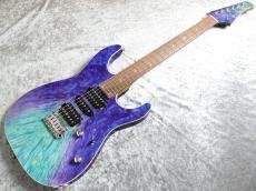 T's Custom Order DST-Pro24 HSH 5A Waterfall Burl Maple/Ash Aqua Violet Breath #033256 【選定激杢トップ】_2