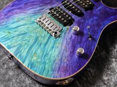 T's Custom Order DST-Pro24 HSH 5A Waterfall Burl Maple/Ash Aqua Violet Breath #033256 【選定激杢トップ】_3