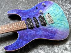 T's Custom Order DST-Pro24 HSH 5A Waterfall Burl Maple/Ash Aqua Violet Breath #033256 【選定激杢トップ】_5
