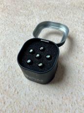Martin LIQUID METAL PINSET W/PAUA DOT BLK[18APP0015] 《リキッドメタルブリッジピン》【G-CLUB UMEDA在庫品】