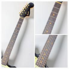 Fender Custom Shop 【当店特注品!】1962 Jaguar Heavy Relic / Black Over Olympic White W/Gold Parts [3.96kg]_4