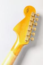 Fender Custom Shop 【当店特注品!】1962 Jaguar Heavy Relic / Black Over Olympic White W/Gold Parts [3.96kg]_10