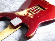 Luxxtone Guitars Choppa S Alder Old Candy Apple Red Destroyed Heavy Aged #0962【バリ虎ネック】【メーカー説明ページ】_7