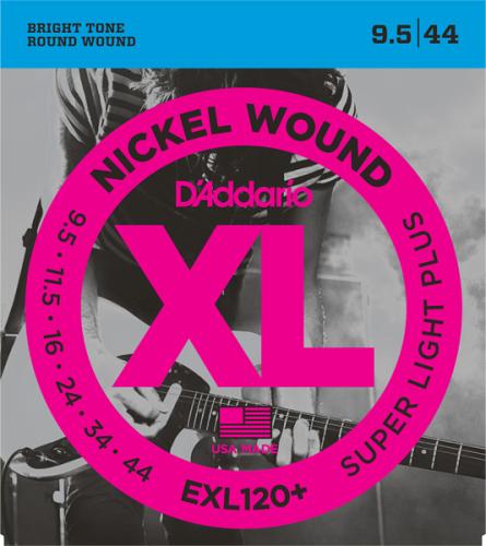 D'addario XL NICKEL EXL120+ Super Light Plus【9.5-44/エレキギター弦】