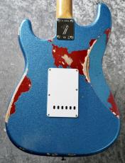 Fender Custom Shop Texas Stratocaster Heavy Relic Blue Flake / Candy Apple Red / Aged Olympic white [3.39kg]_7