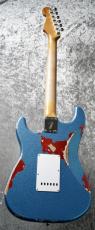 Fender Custom Shop Texas Stratocaster Heavy Relic Blue Flake / Candy Apple Red / Aged Olympic white [3.39kg]_8