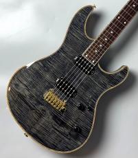 Black Smoker Futura-S Custom Afro Blue #25D04 【超良杢】【一本限定生産】【和材ギター】【マホボディ×マホネック】